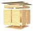 Gartenhaus 1,8 x 3,24 Meter (inkl. Dach) | aus Holz | aus vorgefertigten Elementen| unbehandelt | mit Pultdach Abbildung