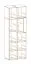 Vitrine mit LED-Beleuchtung Jordalsgrenda 01 | Eiche / Schwarz | 10 Fächer | vier Türen | Push-to-open | 70 x 40 x 195 cm (L x T x H) | Wohnzimmer