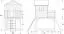 Kinderspielhaus S20A1, Dach: Grün - Abmessungen: 150 x 331 cm (B x T)