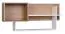 Hängeregal / Wandregal Fafe 03, Farbe: Eiche Riviera / Weiß - Abmessungen: 51 x 109 x 27 cm (H x B x T)