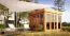 Gartenhaus 3,7 x 3,5 Meter (inkl. Dach) | Naturbelassen | Flachdach | 28 mm Blockbohlen Abbildung