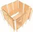 Sauna Alessia 02, 68 mm Wandstärke - 210 x 184 x 202 cm (B x T x H)