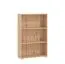 Regal / Bücherregal Knide 03, Farbe: Eiche Artisan, hochwertige Verarbeitung, ABS-Kanten, drei Fächer, Maße: 107,5 x 70 x 24,5 cm, modernes Design