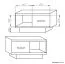 Couchtisch Kavieng 18, Farbe: Eiche / Weiß - Abmessungen: 78 x 78 x 43 cm (B x T x H)