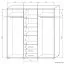 Schiebetürenschrank / Kleiderschrank Rabaul 37, Farbe: Sonoma Eiche hell / Sonoma Eiche dunkel - Abmessungen: 210 x 200 x 60 cm (H x B x T)