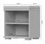 Sitzbank mit Stauraum / Schuhschrank Garim 53, Farbe: Weiß Hochglanz - Abmessungen: 53 x 46 x 35 cm (H x B x T)