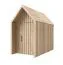 Gartenhütte | Naturbelassen | Grundfläche: 4,50 m² | Skandinavischer Style | Außenmaße: 162,4 x 207,7 cm | Satteldach | Malmö 25 | Fichtenholz