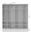 Schiebetürenschrank / Kleiderschrank Vaitele 08, Farbe: Anthrazit Hochglanz / Walnuss - 224 x 230 x 61 cm (H x B x T)