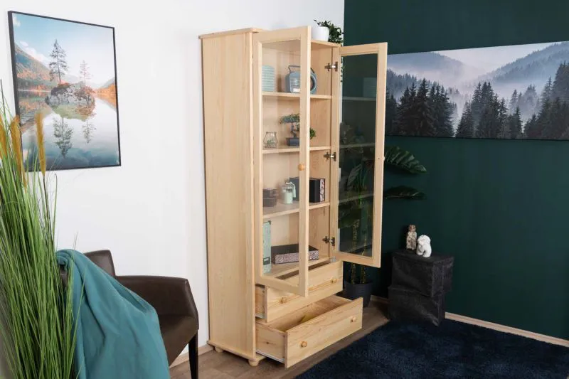 Vitrine Massivholz