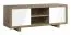TV-Unterschrank Brisen 03, Farbe: Braun / Weiß Hochglanz - 59 x 134 x 40 cm (H x B x T)