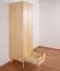 Schrank Kiefer massiv natur Aurornis 02 - Abmessungen: 200 x 50 x 60 cm (H x B x T)