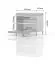 Sitzbank mit Stauraum / Schuhschrank Vaitele 03, Farbe: Anthrazit Hochglanz / Walnuss - 51 x 56 x 35 cm (H x B x T)