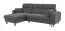 Ecksofa Lummen 01, Farbe: Grau - Abmessungen: 98 x 252 x 171 cm (H x B x T) - Ottomane: Links
