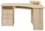 Schreibtisch / Eckschreibtisch Kiefer massiv Vollholz natur Junco 185 - Abmessung: 74 x 138 x 83 cm (H x B x T)