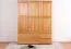 Kleiderschrank Kiefer Vollholz massiv Erlefarben Junco 03 - Abmessungen: 195 x 154 x 60 cm (H x B x T)