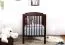 Gitterbett / Kinderbett Kiefer massiv Vollholz Walnussfarben 103, inkl. Lattenrost - 60 x 120 cm (B x L)