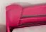 Einzelbett / Funktionsbett "Easy Premium Line" K4, inkl. 2 Schubladen und 1 Abdeckblende, 140 x 200 cm Buche Vollholz massiv rosa lackiert