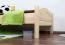 Kinderbett / Jugendbett Buche massiv Vollholz natur 113, inkl. Lattenrost - 90 x 200 cm (B x L)