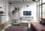 Wohnzimmer Komplett - Set S Worthing, 4-teilig, Farbe: Grau / Gold