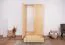 Kleiderschrank Kiefer Vollholz massiv natur Junco 08B - Abmessung 195 x 102 x 59 cm (H x B x T)