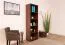 Regal Mojokerto 13, Farbe: Walnuss / Schwarz - Abmessungen: 194 x 60 x 39 cm (H x B x T)