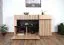 Kommode / Sideboard mit zwei Schubladen Jordalsgrenda 05, Farbe: Eiche / Schwarz, zwei Türen, 5 Fächer, Maße: 90 x 150 x 40 cm, für Wohnzimmer
