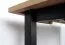 Esstisch LELDE in Schwarz/Eiche, ausziehbar, platzsparend, Abmessung 80 x 80/160 cm (B x T), leicht kombinierbar, Tischplattenhöhe 32 mm, Laminatplatte