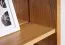 Regal "Lipik" 04, Farbe: Eiche / Schwarz, teilmassiv - Abmessungen: 150 x 120 x 36 cm (H x B x T)