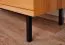 Vitrine Kumeu 53 Kernbuche massiv geölt - Abmessungen: 125 x 97 x 45 cm (H x B x T)