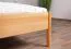 Einzelbett / Gästebett Wellsford 01 Kernbuche massiv geölt - Liegefläche: 90 x 200 cm (B x L)