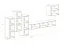 Wohnwand Balestrand 36, Farbe: Eiche Wotan - Abmessungen: 160 x 330 x 40 cm (H x B x T), mit Push-to-open Funktion