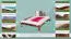 Jugendbett Kiefer Vollholz massiv Nussfarben A10, inkl. Lattenrost - Abmessung 160 x 200 cm