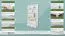 Bücherregal Kiefer massiv Vollholz weiß lackiert B001 - Abmessung 190 x 80 x 42 cm (H x B x T)