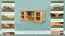 TV-Unterschrank Kiefer Vollholz massiv natur 004 - Abmessung 55 x 118 x 47 cm (H x B x T)