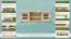 TV-Unterschrank Kiefer Vollholz massiv natur 004 - Abmessung 55 x 136 x 47 cm (H x B x T)