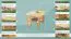Couchtisch Kiefer massiv Vollholz natur 005 – Abmessung 60 x 110 x 75 cm (H x B x T)