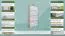 Schuhschrank massiv weiß