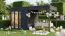 Gartenhaus | Anthrazit | Poolhaus | Schleppdach | Elementbauweise | 4,49 x 2,34 Meter | inkl. Fußboden | Sonnenfreude 01 | Flachdach | Fenster aus Sicherheitsglas