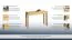Anrichte Fazenda 22, Farbe: Natur, Eiche teilmassiv – 78 x 120 x 45 cm (H x B x T)