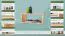 Hängeregal / Wandregal Kiefer massiv Vollholz natur Junco 293 - Abmessungen: 25 x 60 x 20 cm (H x B x T)