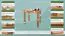 Tisch Kiefer massiv Vollholz Erlefarben Junco 226A (eckig) - 50 x 80 cm (B x T)