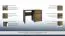 Schreibtisch Selun 11, Farbe: Eiche Dunkelbraun / Grau - 75 x 120 x 53 cm (H x B x T)