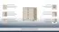 Kommode 06, Farbe: Buche / Creme - 89 x 84 x 56 cm (H x B x T)