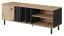 TV-Unterschrank Gardane 03, Farbe: Eiche / Anthrazit - Abmessungen: 49 x 138 x 40 cm (H x B x T)