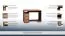Schreibtisch Rosario 37, Farbe: Nuss - 76 x 110 x 60 cm (H x B x T)