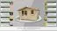 Holz-Gartenhaus 3,48 x 3,98 Meter (inkl. Dach) | Naturbelassen | Satteldach | 34 mm Blockbohlen-Haus Abbildung
