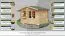 Holz-Gartenhaus 2,98 x 3,48 Meter (inkl. Dach) | Naturbelassen | Satteldach | 34 mm Blockbohlen-Haus Abbildung
