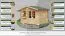 Holz-Gartenhaus 3,98 x 3,48 Meter (inkl. Dach) | Naturbelassen | Satteldach | 34 mm Blockbohlen-Haus Abbildung