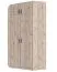 Aufsatz für Eckkleiderschrank / Kleiderschrank Tripoli 03, Farbe: Eiche - Abmessungen: 40 x 117 x 117 cm (H x B x T)