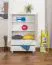 Schrank Kiefer Vollholz massiv weiß lackiert 013 - Abmessung 139 x 90 x 42 cm (H x B x T)